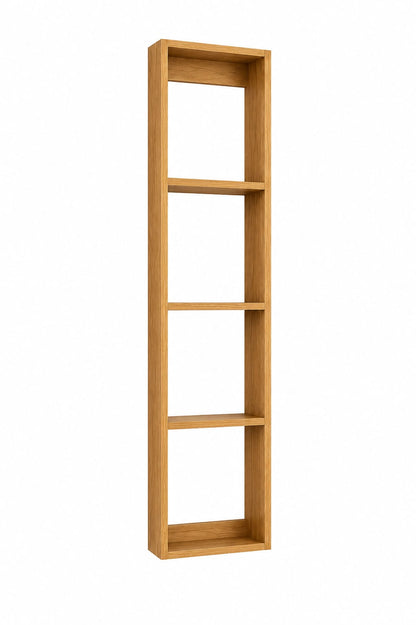 Slim Wooden Wall Shelf Organizer for Kitchen & Living Room | Modern Floating Storage Rack