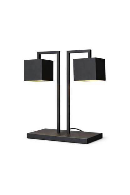 Modern Double Head Table Lamp – Minimalist Metal Decorative Desk Light