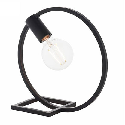 Modern Circular Table Lamp – Minimalist Industrial Decorative Bedside Light