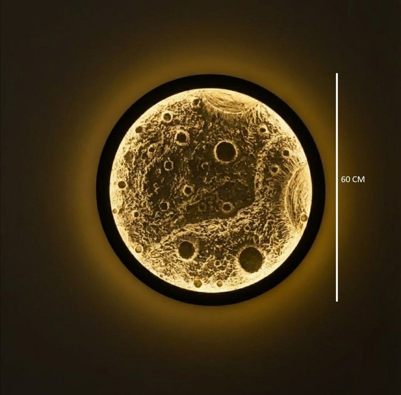 3D Moon LED Wall Light | Large Lunar Decorative Wall Lamp for Modern Home Déco
