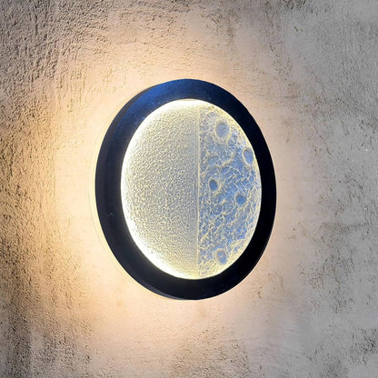 12 Inch 3D Moon LED Wall Light | Modern Lunar Decorative Lamp for Home Décor