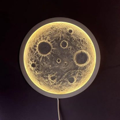 Moon Surface LED Wall Light | Modern Lunar Wall Lamp for Home Décor