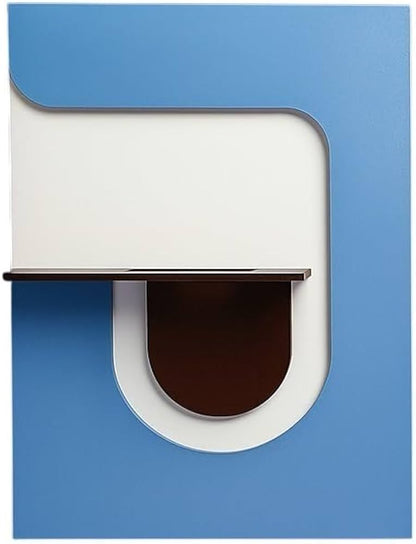 Anas Art and Crafts Modern LED Wall Decor with Shelf & Vase, Warm White Decorative Wall Light