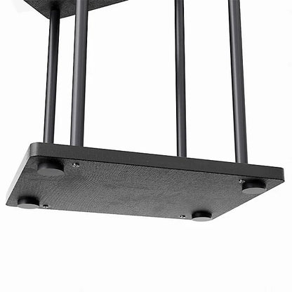 Black 6 Tiers Plant Stand Plant Display Tall Corner Plant Shelf Freestanding Plant Display Shelf 39x30x112cm