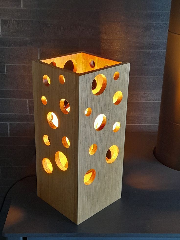 Wooden Decorative Table Lamp – Modern Handmade Ambient Light