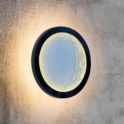 12 Inch 3D Moon LED Wall Light | Modern Lunar Decorative Lamp for Home Décor